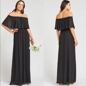 Show Me Your Mumu Hancienda Bridesmaid Dress in Black